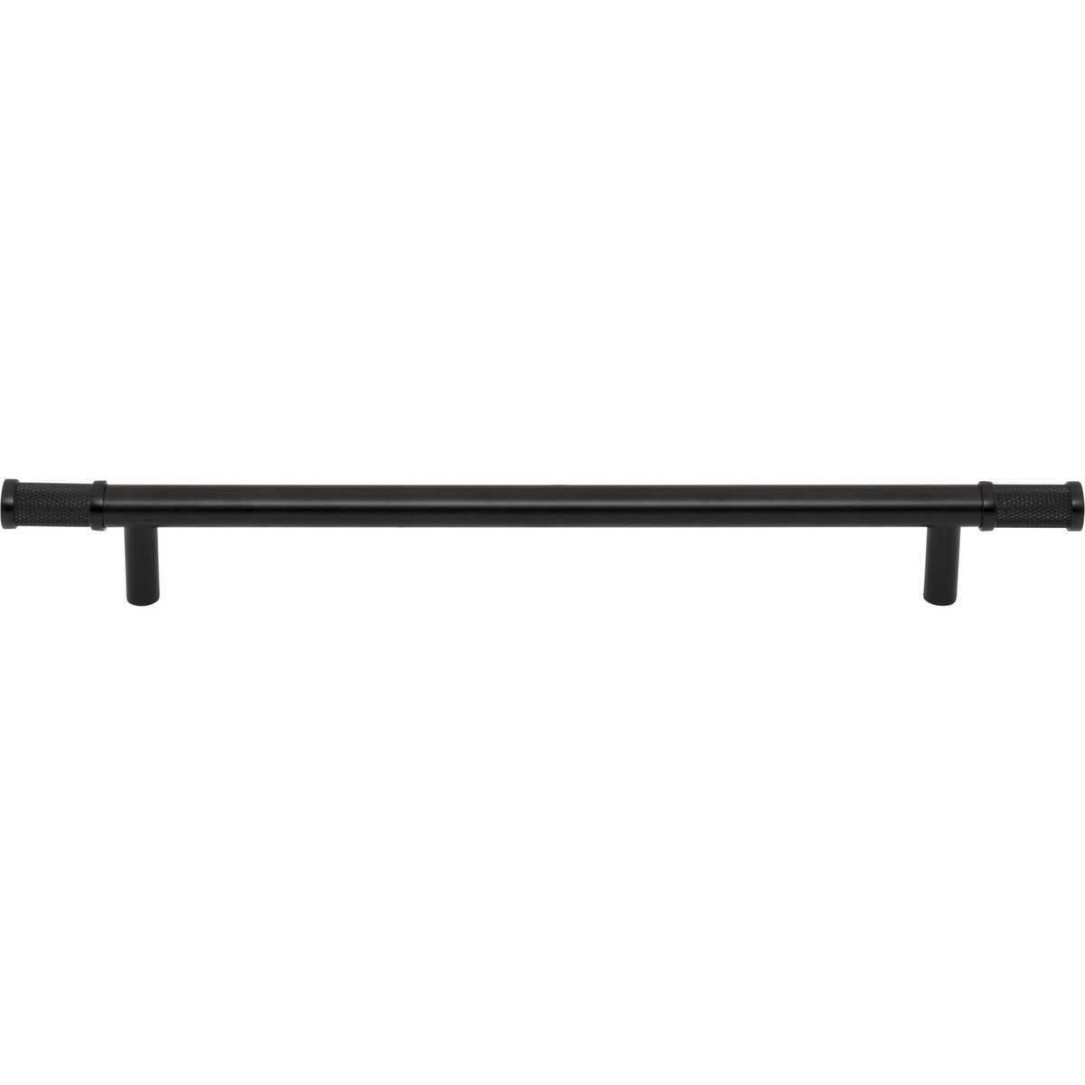 Top Knobs TK3236BLK: 8-13/16" cc Burnham Bar Cabinet Pull - Flat Black