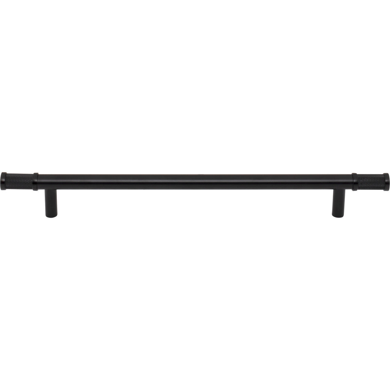 Top Knobs TK3236BLK: 8-13/16" cc Burnham Bar Cabinet Pull - Flat Black
