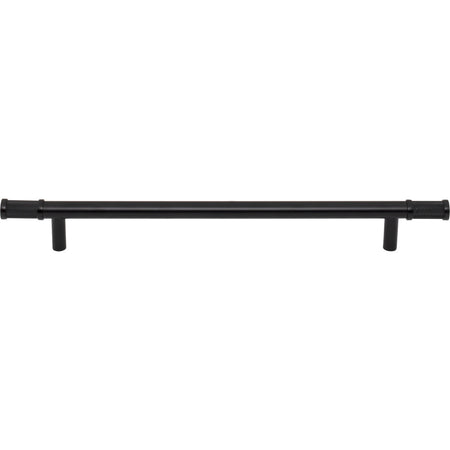 Top Knobs TK3236BLK: 8-13/16" cc Burnham Bar Cabinet Pull - Flat Black