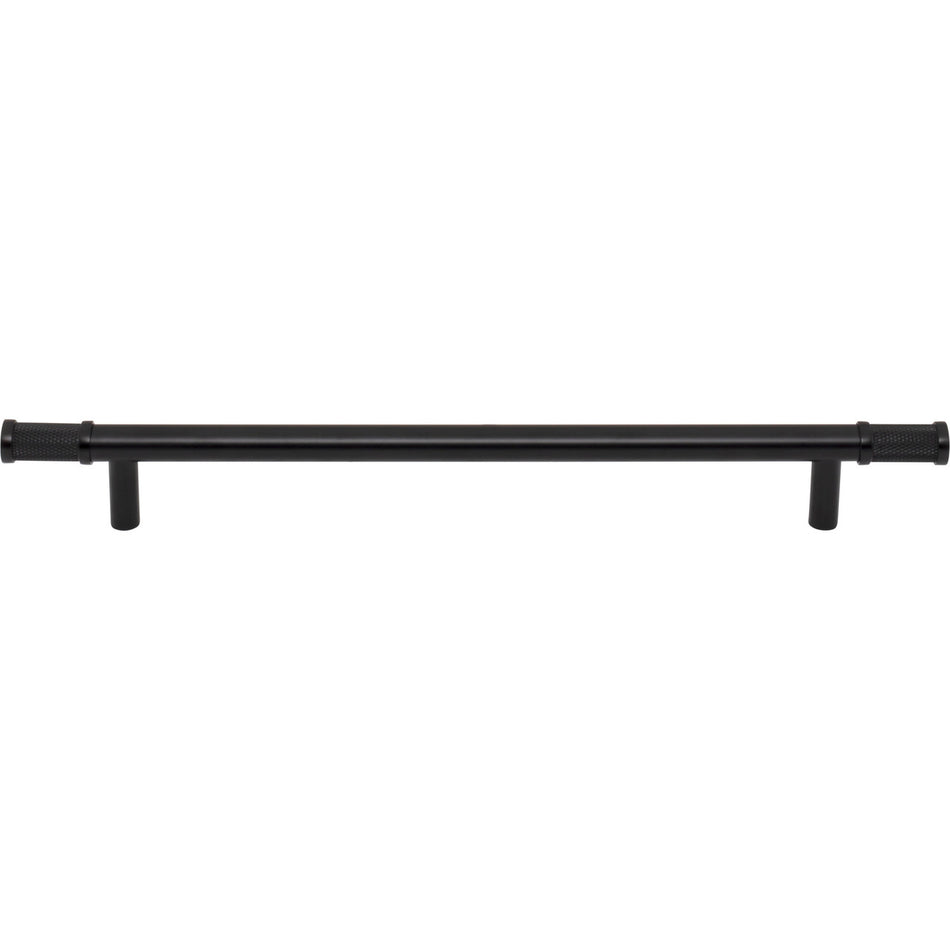 Top Knobs TK3236BLK: 8-13/16" cc Burnham Bar Cabinet Pull - Flat Black