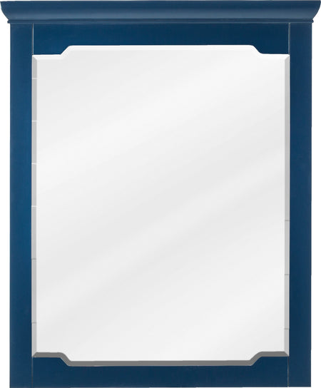 Jeffrey Alexander 28" Chatham Mirror - Hale Blue Frame