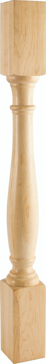 Hardware Resources P1MP: 3-1/2" x 3-1/2" x 35-1/2" Turned Post - Hard Maple