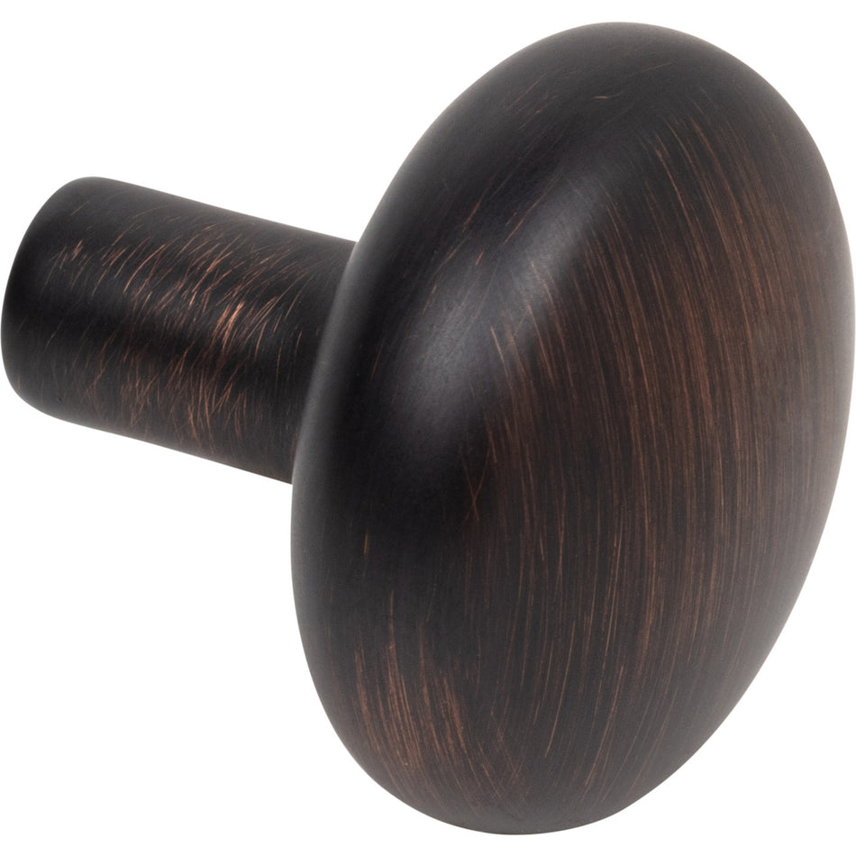 Jeffrey Alexander 329DBAC: 1-1/4" Loxley Mushroom Cabinet Knob - Brushed Oil Rubbed Bronze