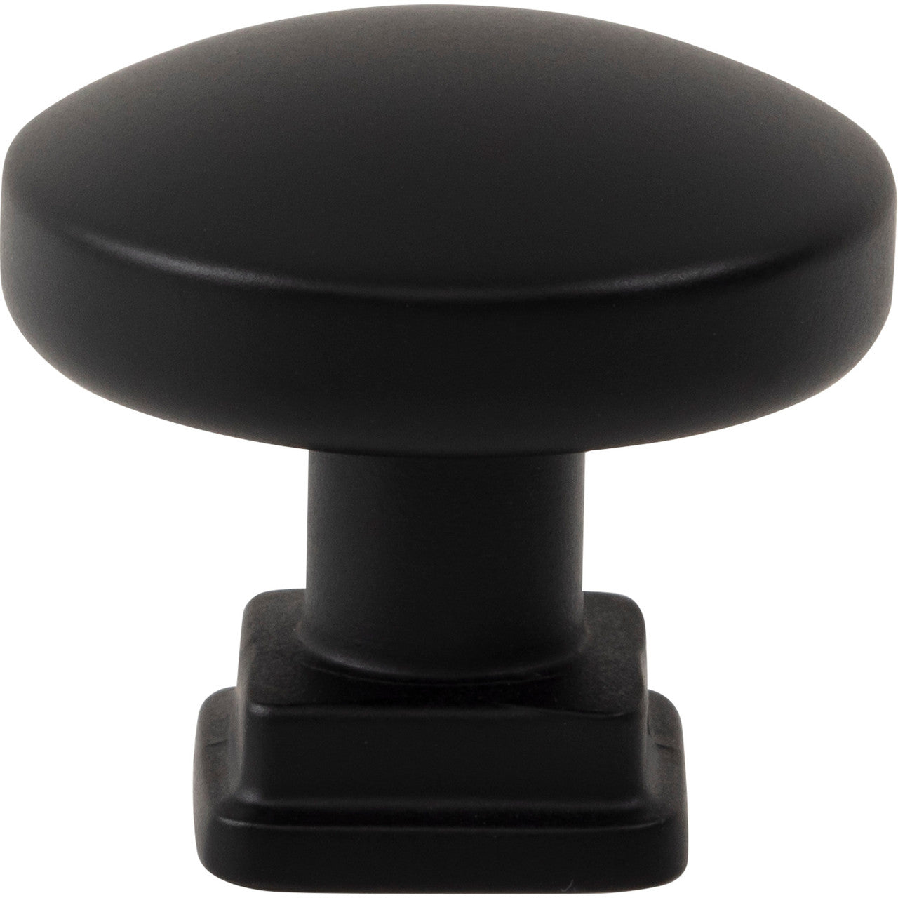 Atlas A6021-BL: 1-1/4"  Kimberton Round Cabinet Knob - Matte Black