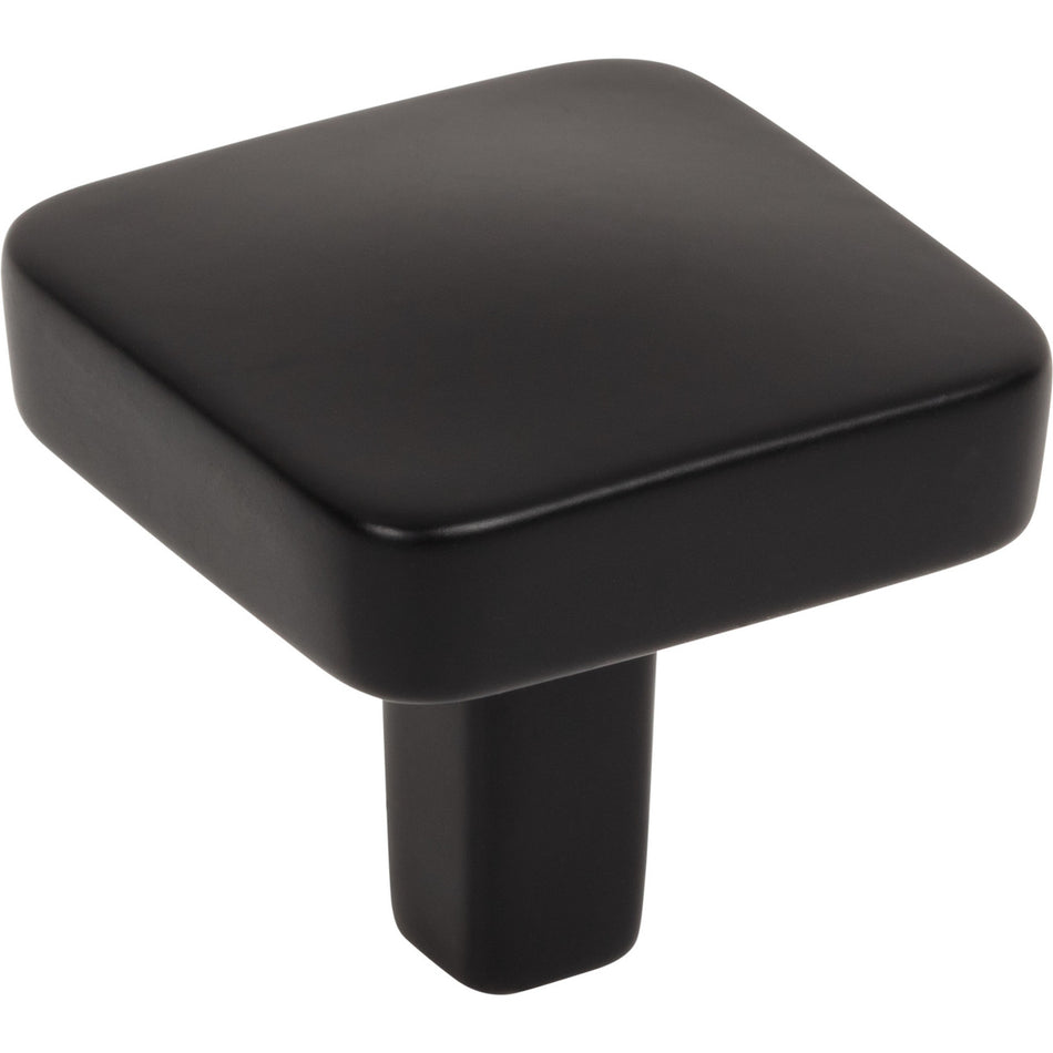 Jeffrey Alexander 905MB: 1-1/4" Whitlock Square Cabinet Knob - Matte Black