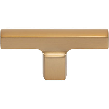 Atlas A521-WB: 2-3/4" Reeves T- Bar Cabinet Knob - Warm Brass