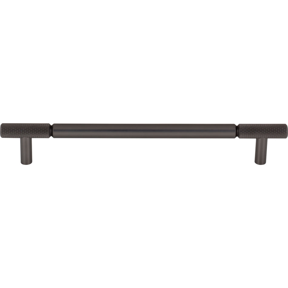 Top Knobs TK3243AG: 7-9/16" cc Prestwick Bar Cabinet Pull - Ash Grey