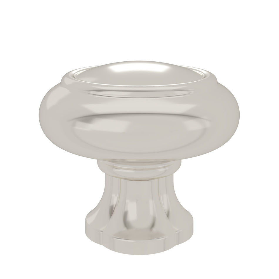 Atlas A6011-PN: 1-1/4"  Lanehurst Cabinet Knob - Polished Nickel