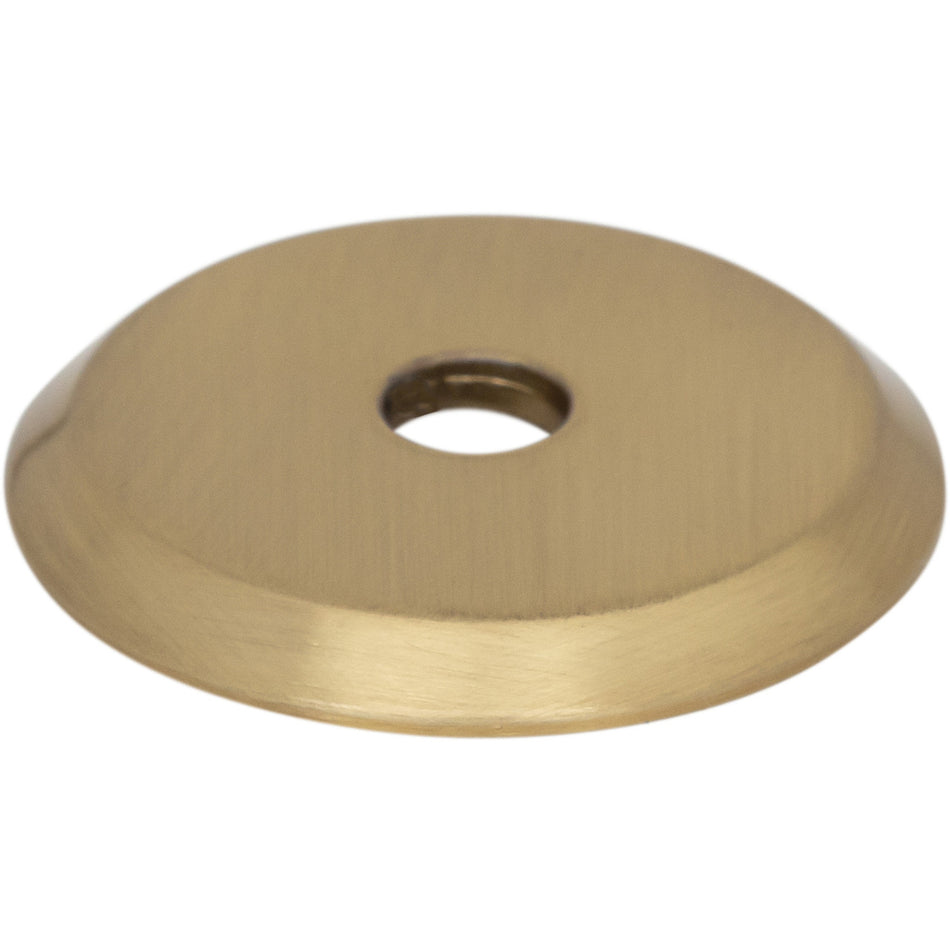 Top Knobs TK3350HB: 1" Brockwell Round Backplate - Honey Bronze