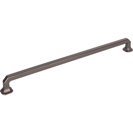 Top Knobs TK291AG: 12" cc Emerald D-Handle Cabinet Pull - Ash Gray