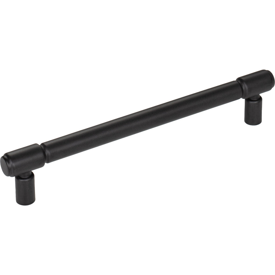 Top Knobs TK3114BLK: 6-5/16" cc Regent's Park Clarence Cabinet Pull - Flat Black