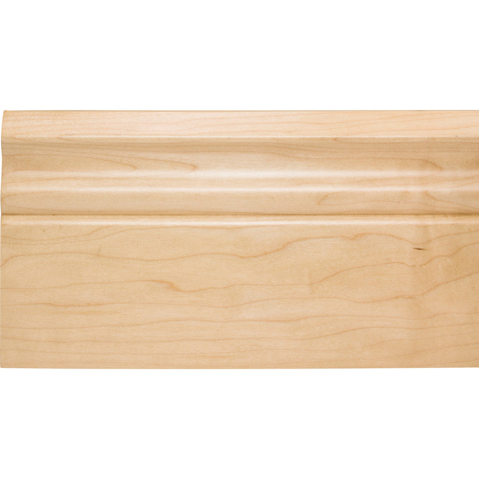 Hardware Resources BASE2-5-HMP: 3/4" x 5" Scalloped Edge Base Moulding - Hard Maple
