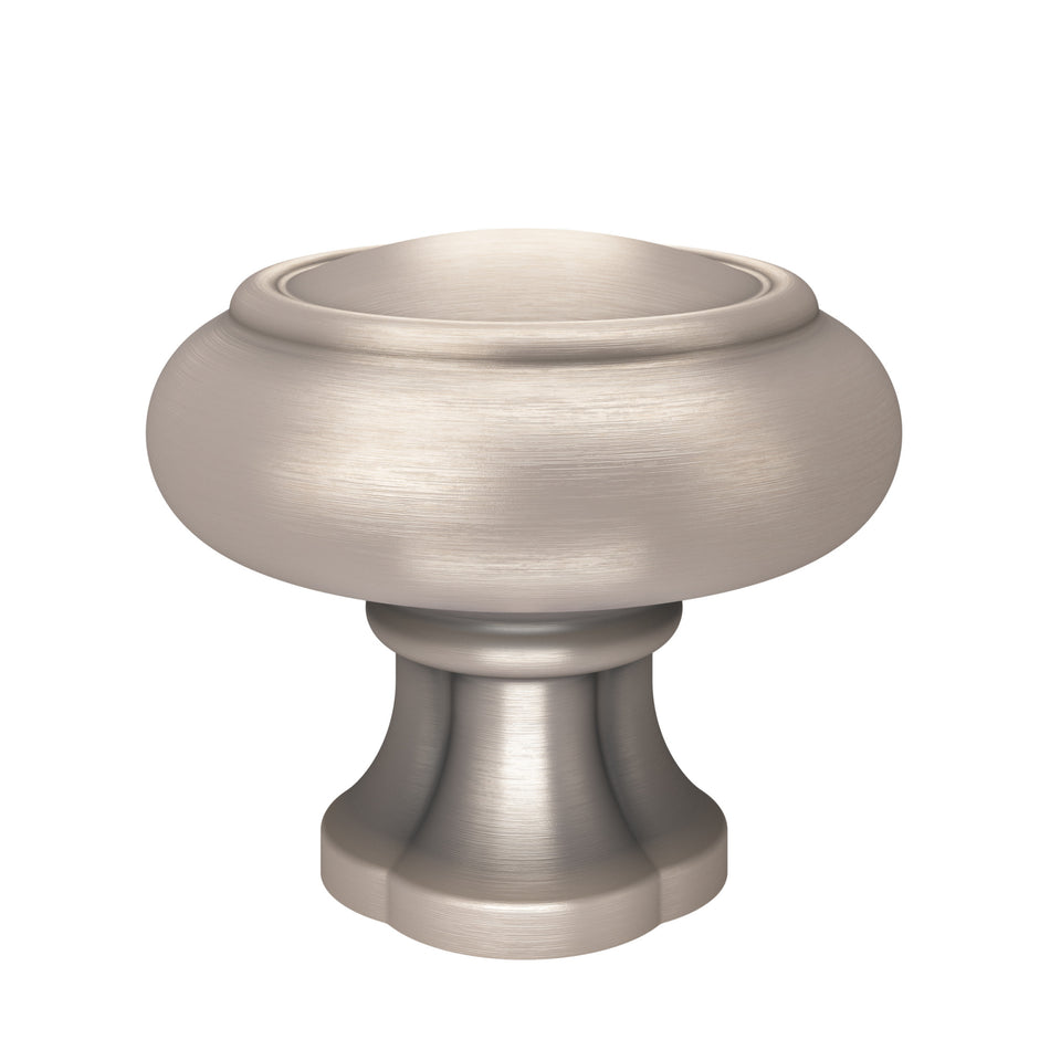 Atlas A6011-BRN: 1-1/4"  Lanehurst Cabinet Knob - Brushed Nickel