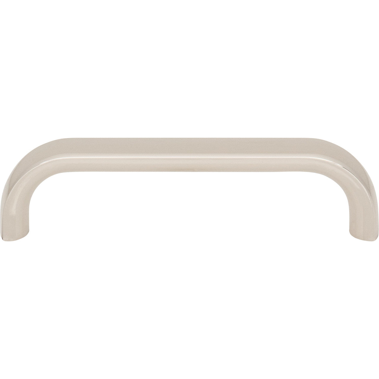 Top Knobs TK3342PN: 3-3/4" Brockwell D-Handle Cabinet Pull - Polished Nickel
