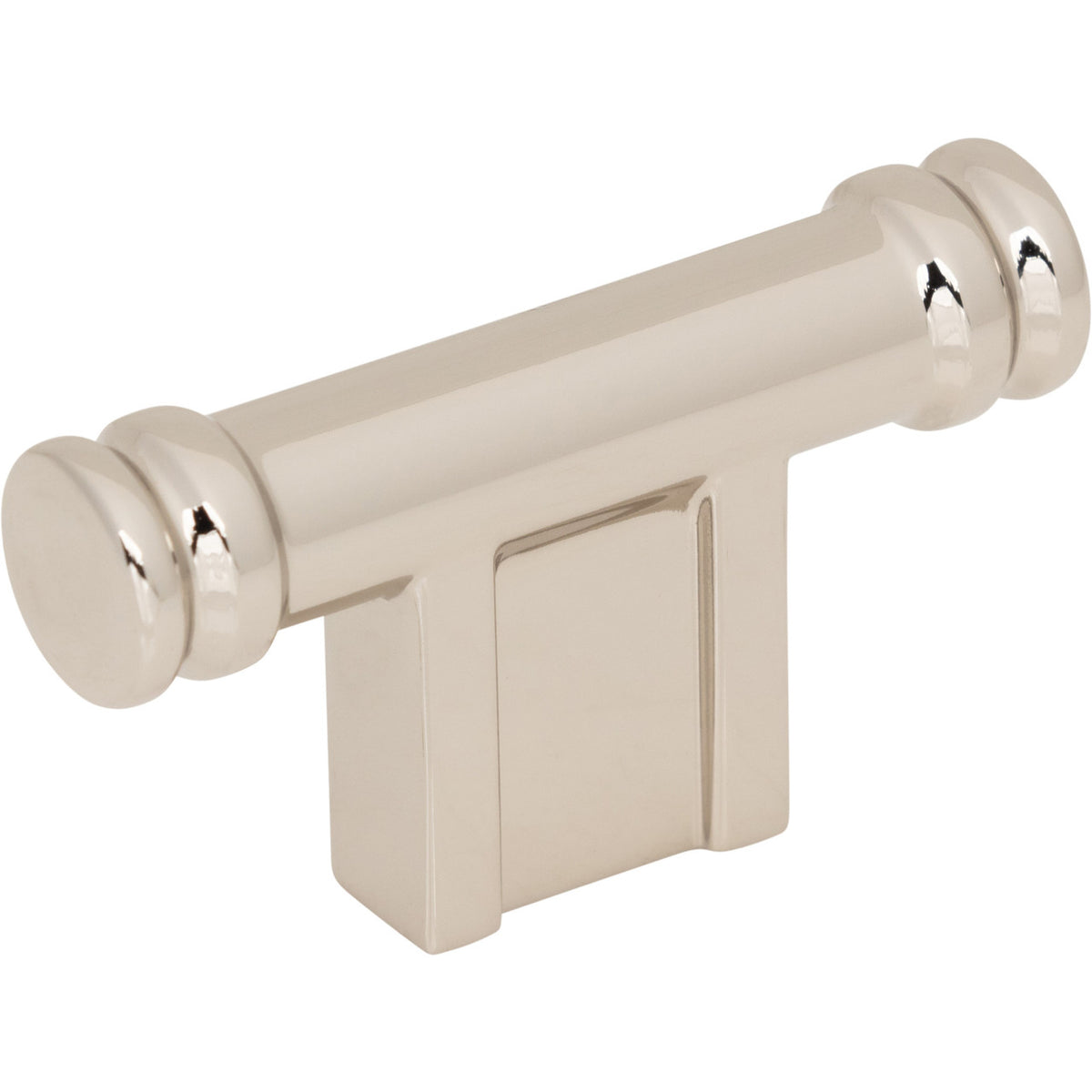 Top Knobs TK3380PN: 2-1/4" Newburn T-Bar Cabinet Knob - Polished Nickel