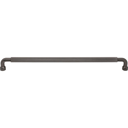 Top Knobs TK3269AG: 18" cc Garrison Bar Cabinet Pull - Ash Grey