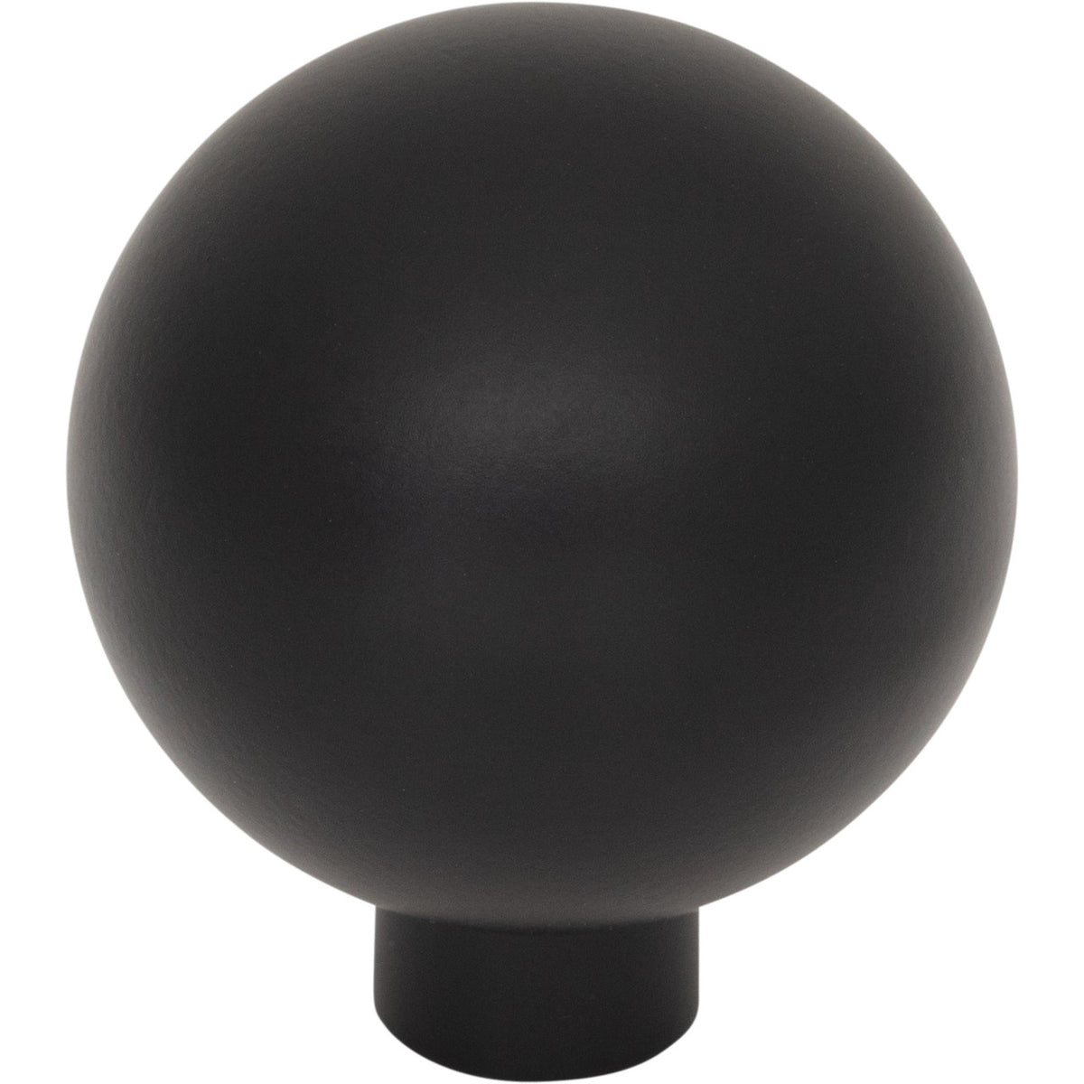 Top Knobs TK3341BLK: 1-1/4" Brockwell Round Cabinet Knob - Flat Black