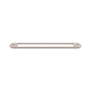 Top Knobs TK3359BSN: 18" cc Brockwell Oval Backplate - Brushed Satin Nickel