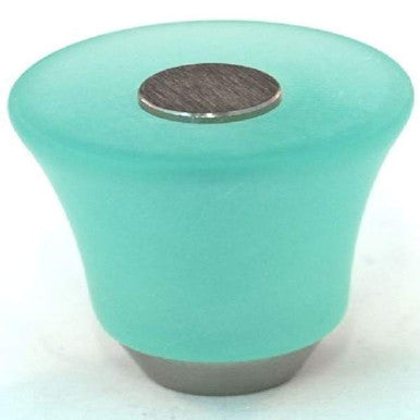 Cal Crystal 109-CM001: 29mm Athens Tapered Cabinet Knob - Matte Turquoise