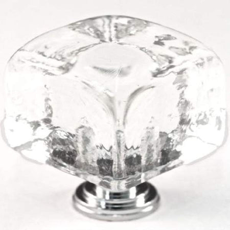 Cal Crystal ARTX-CLC: 1-1/4" ARTX Cube Cabinet Knob - Clear