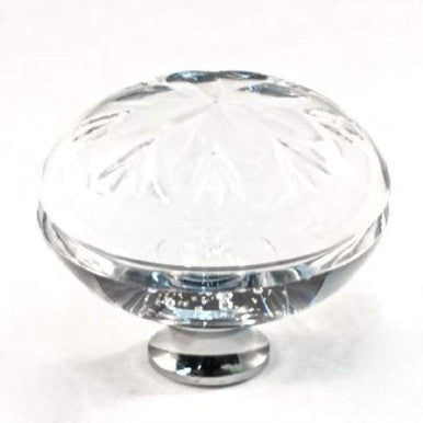 Cal Crystal M1112: 1-3/8" Round Cabinet Knob - Clear Crystal