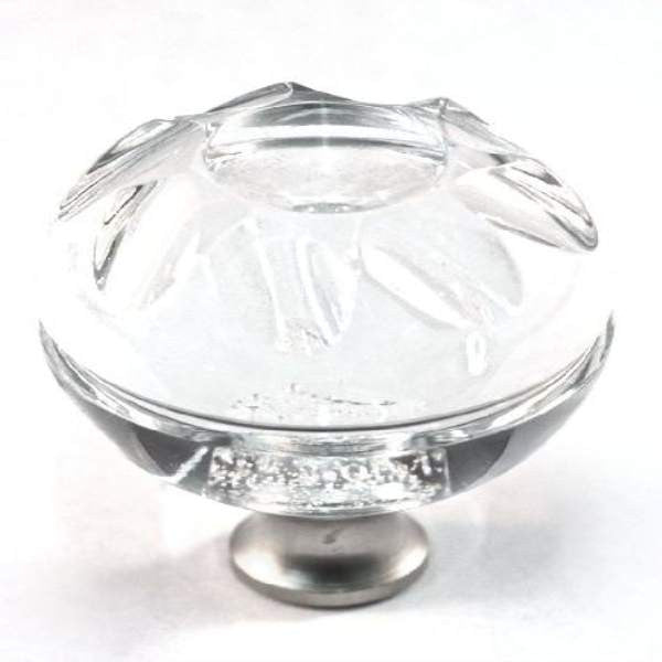Cal Crystal M1113: 1-3/8 Round Cabinet Knob - Clear Crystal