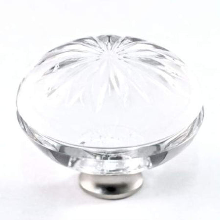 Cal Crystal M1115: 1-3/8 Round Cabinet Knob - Clear Crystal