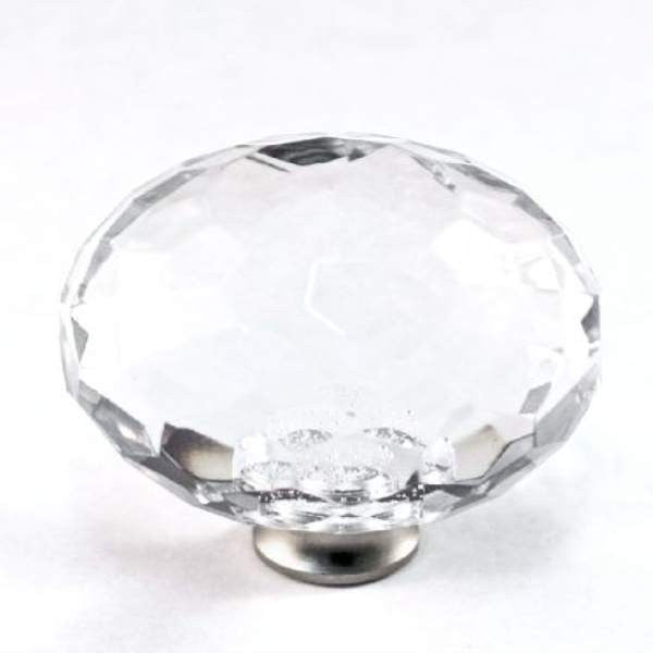 Cal Crystal M40: 1-1/2 Sphere Cabinet Knob - Clear Crystal