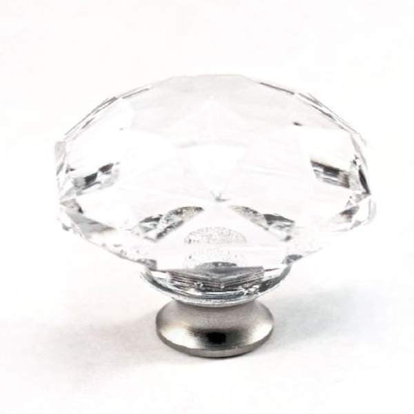 Cal Crystal M992: 1-3/8 Round Cabinet Knob - Clear Crystal