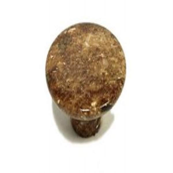 Cal Crystal RNW-1: 1-1/2" Round Marble Cabinet Knob - White