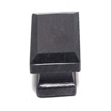 Cal Crystal SW-3: 1-5/8" Square Marble Cabinet Knob - White