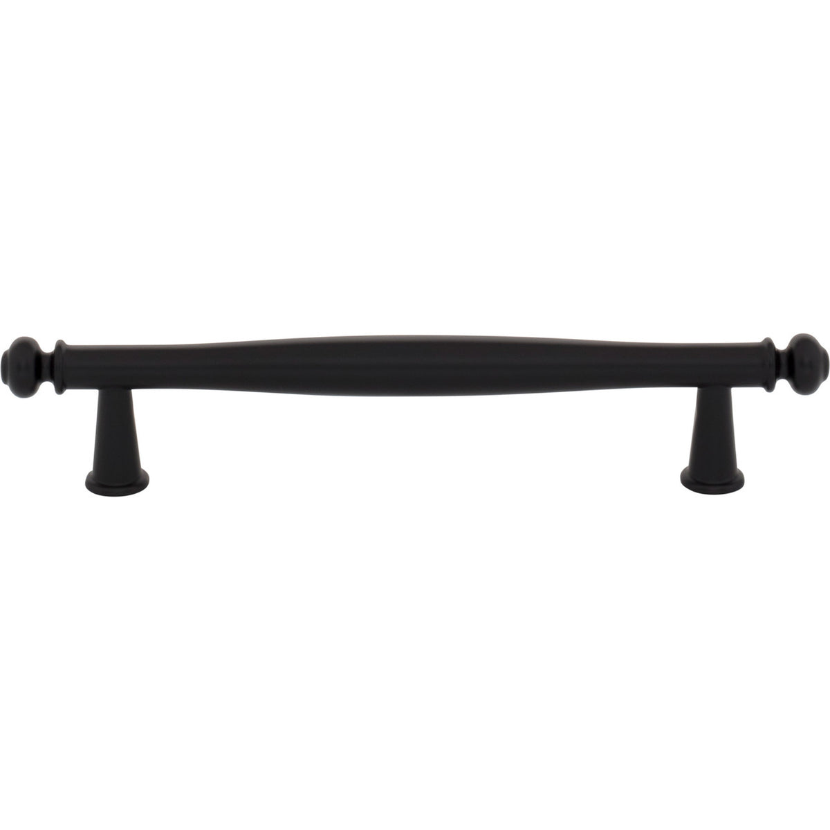 Top Knobs TK3192BLK: 5-1/16" cc Coddington Cabinet Pull - Flat Black
