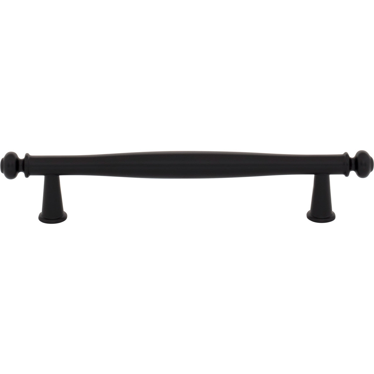 Top Knobs TK3192BLK: 5-1/16" cc Coddington Cabinet Pull - Flat Black