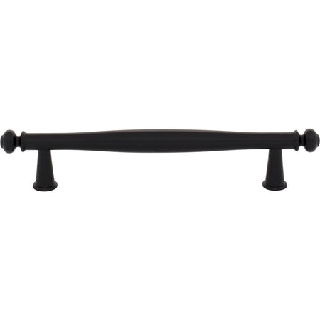 Top Knobs TK3192BLK: 5-1/16" cc Coddington Cabinet Pull - Flat Black