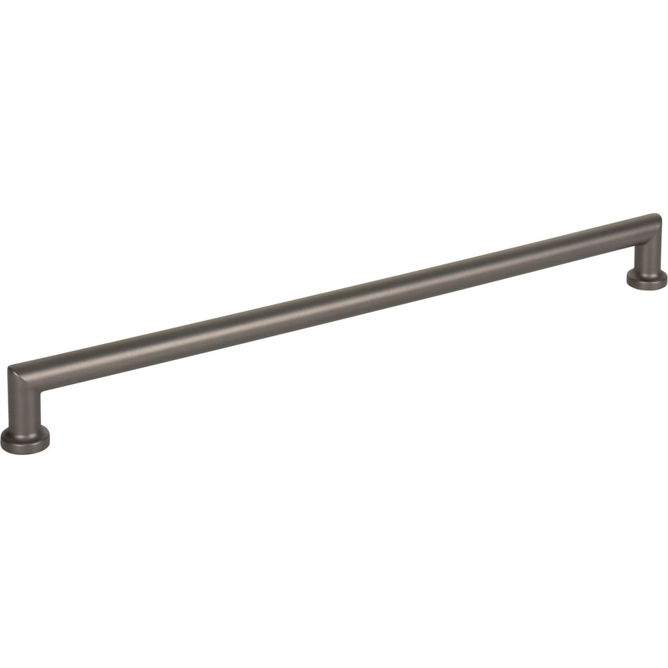 Top Knobs TK3156AG: 12" cc Morris D-Handle Cabinet Pull - Ash Gray