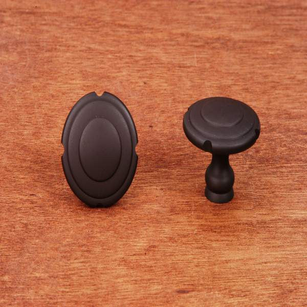 RKI CK-9301-RB: 1-1/4" Truncated Edge Knob In Oil Rubbed Bronze 1