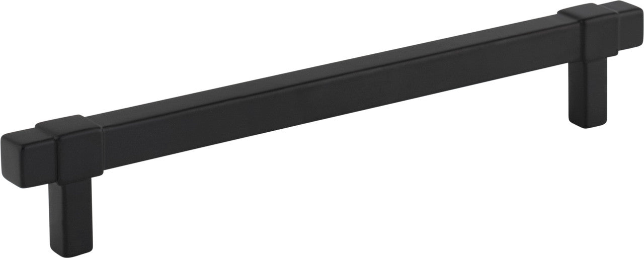 Jeffrey Alexander 293-160MB: 160mm cc Zane Cabinet Pull - Matte Black