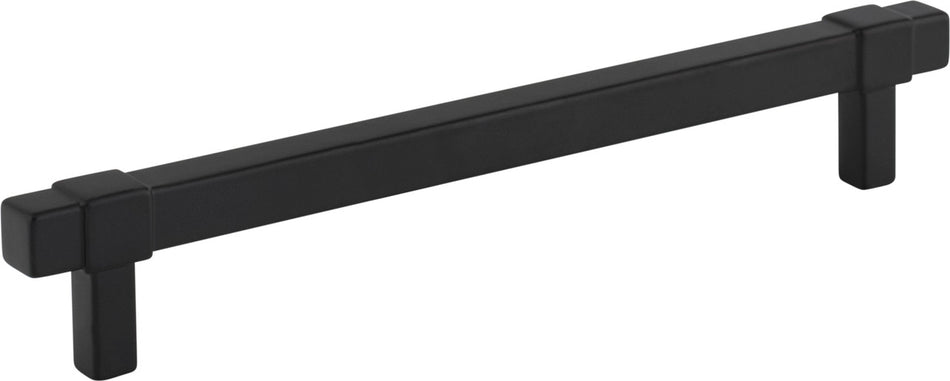 Jeffrey Alexander 293-160MB: 160mm cc Zane Cabinet Pull - Matte Black