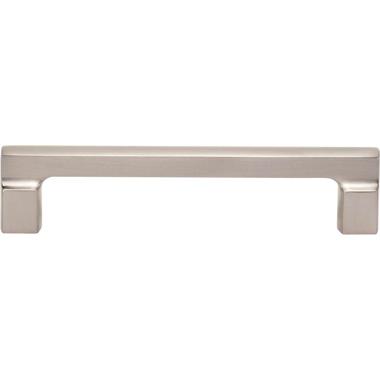 Atlas A523-BRN: 128mm cc Reeves Square Bar Cabinet Pull - Brushed Nickel