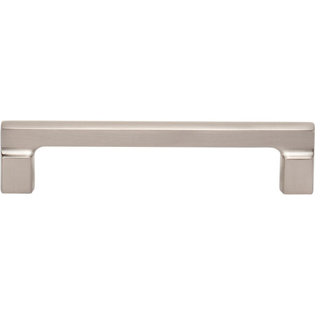 Atlas A523-BRN: 128mm cc Reeves Square Bar Cabinet Pull - Brushed Nickel