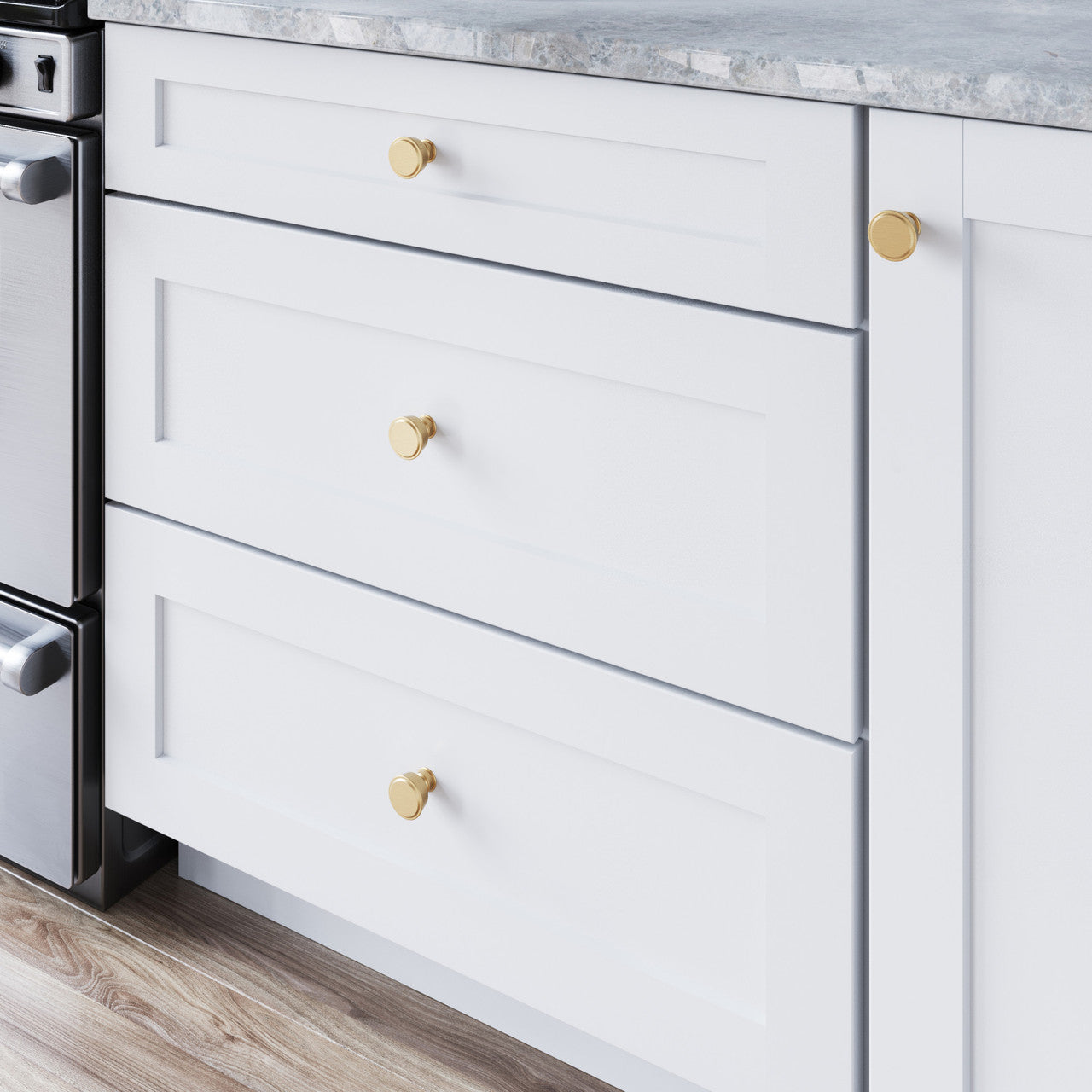 Top Knobs TK3120HB: 1-3/8" Regent's Park Ormonde Cabinet Knob - Honey Bronze