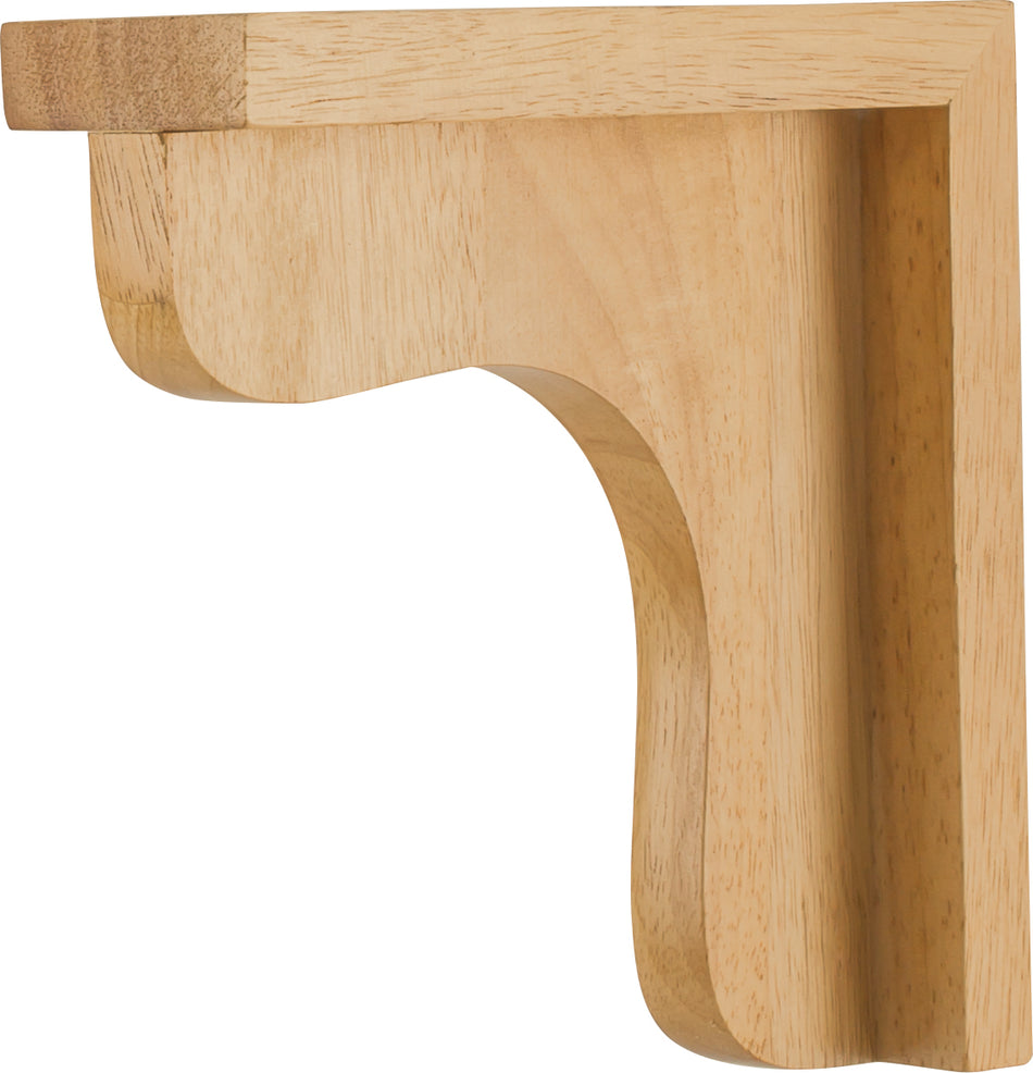 Hardware Resources COR8-1WB: 2-1/2" x 8" x 8" Bar Corbel - White Birch