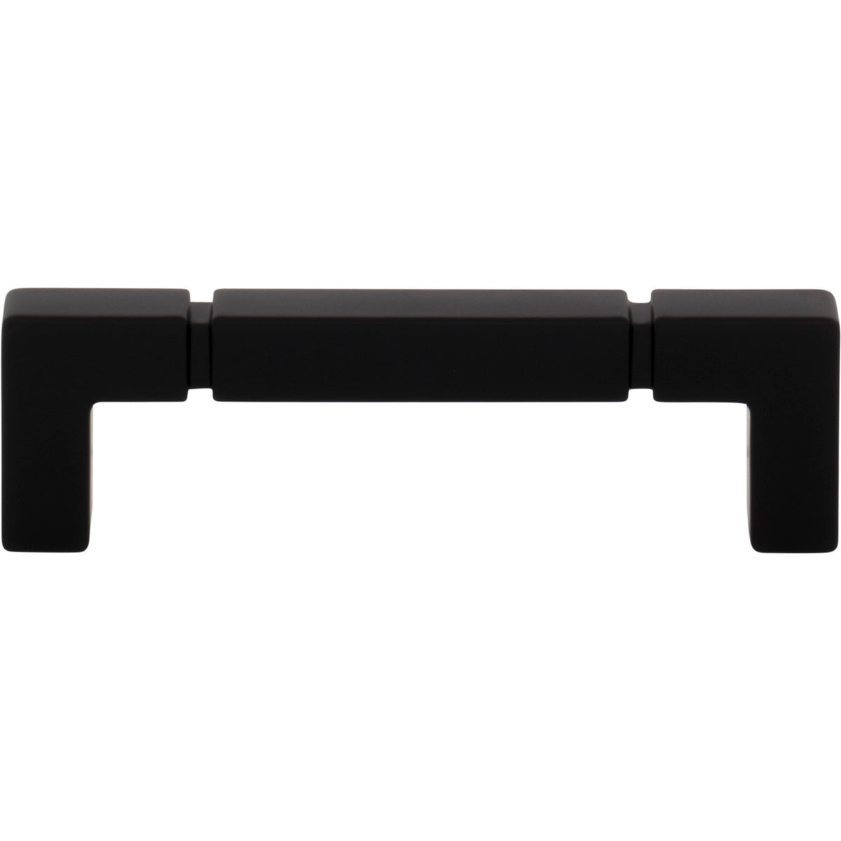 Top Knobs TK3221BLK: 3-3/4" cc Langston Cabinet Pull - Flat Black