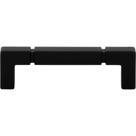 Top Knobs TK3221BLK: 3-3/4" cc Langston Cabinet Pull - Flat Black