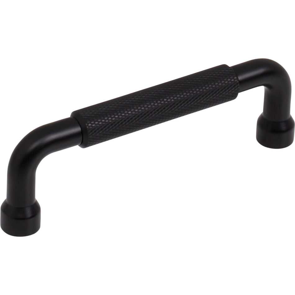 Top Knobs TK3262BLK: 3 3/4" cc Garrison Bar Cabinet Pull - Flat Black