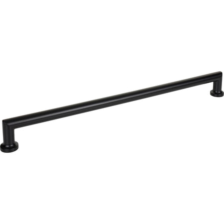 Top Knobs TK3158BLK: 18" cc Morris D-Handle Cabinet Pull - Flat Black