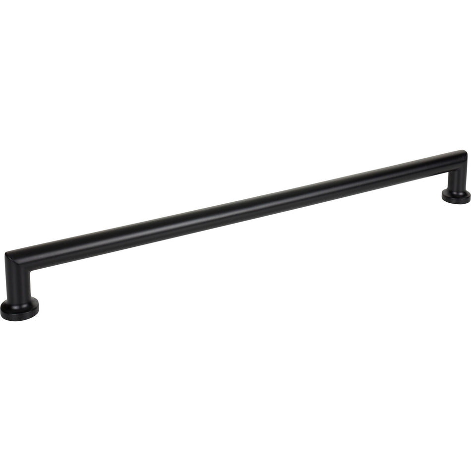 Top Knobs TK3158BLK: 18" cc Morris D-Handle Cabinet Pull - Flat Black