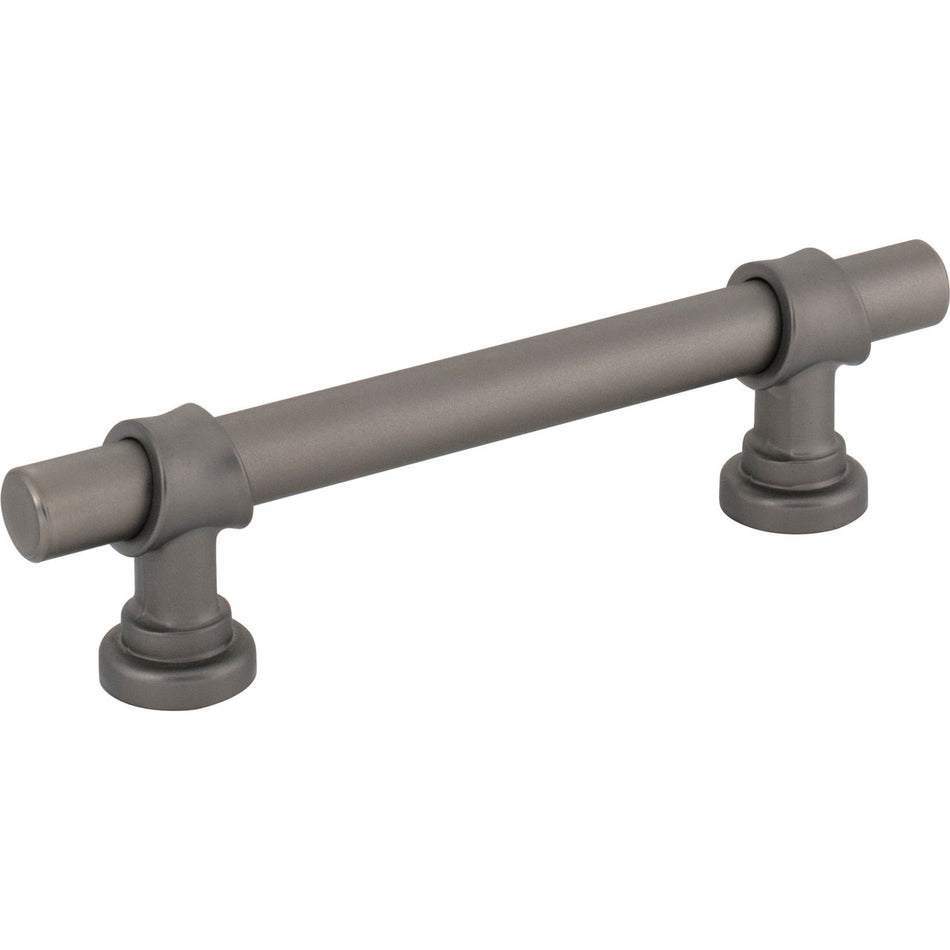 Top Knobs M2831: 3-3/4" cc  Bar Cabinet Pull - Ash Gray