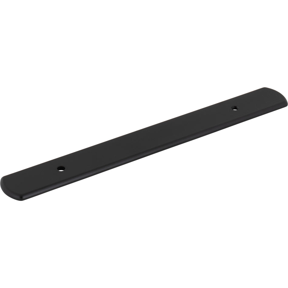 Top Knobs TK3272BLK: 8-1/16" Wescott  Backplate - Flat Black