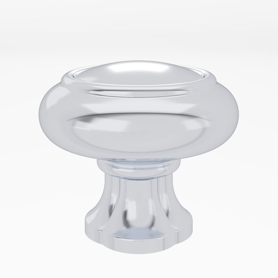 Atlas A6011-CH: 1-1/4"  Lanehurst Cabinet Knob - Polished Chrome